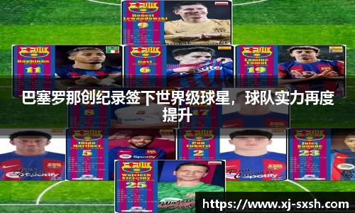 巴塞罗那创纪录签下世界级球星，球队实力再度提升